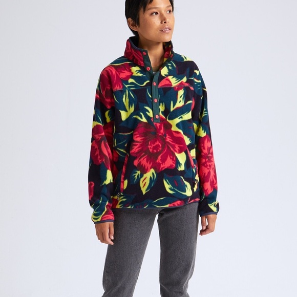 Burton Hearth Fleece Pullover Hibiscus Pink S - Picture 5 of 8